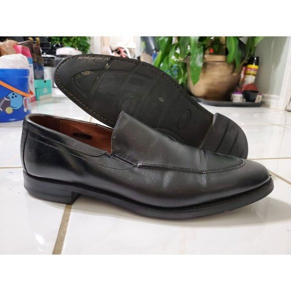 JEFFEREY CAMPBELL Womens Black Apron Toe Strap Accent Rhinestone Padded Ritzy Square Toe Block Heel Slip On Dress Heeled Loafers M main image 1